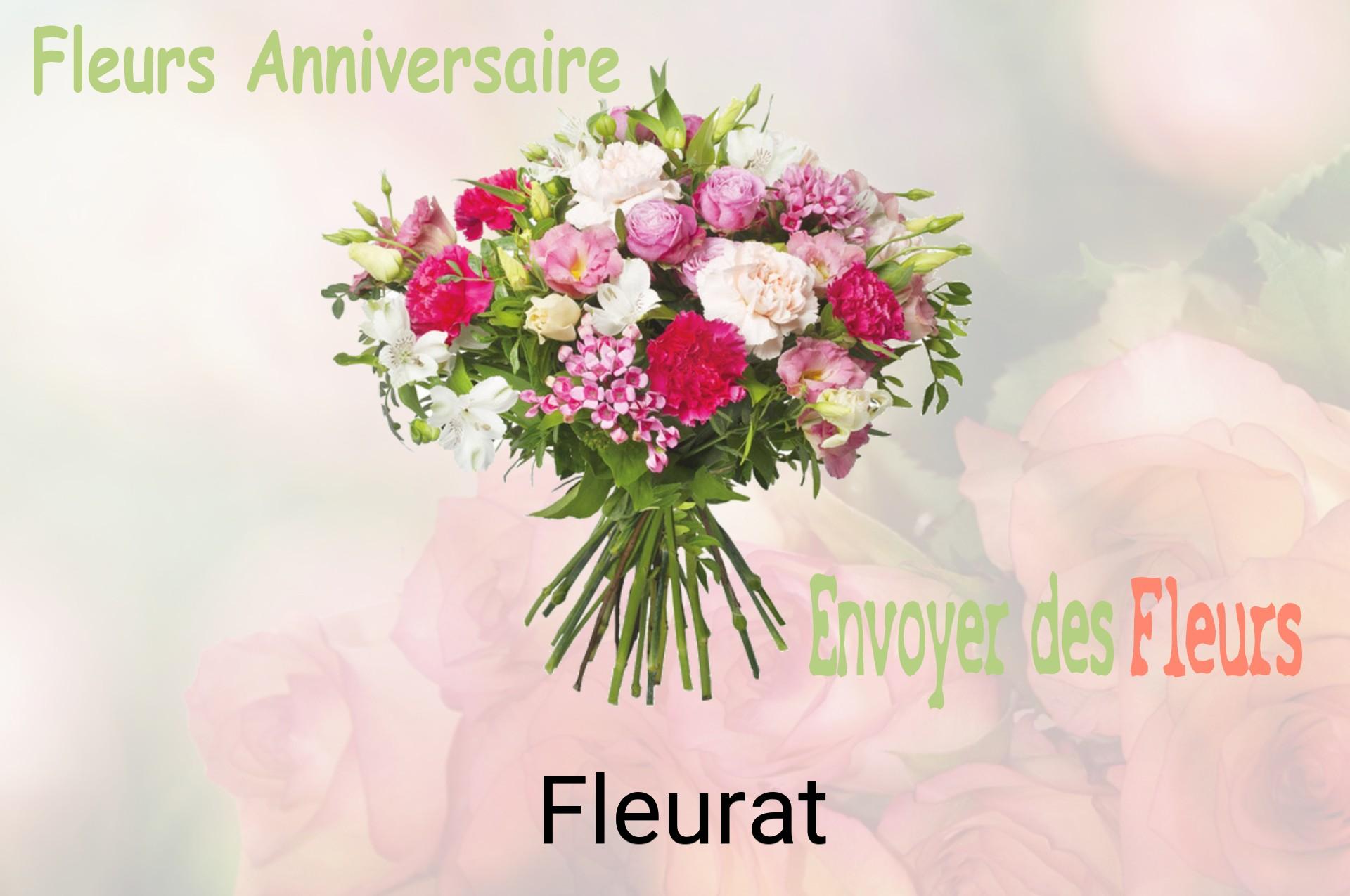 Bouquet de fleurs d’anniversaire livré à Fleurat